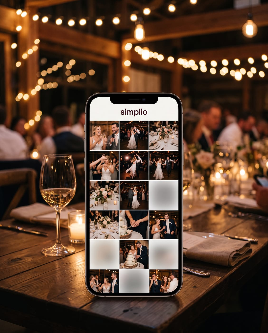 Guest photos filling the event album.